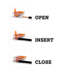 Lever Nuts 2 Conductor Compact Splicing Connectors Pack of 10 For Solid, Stranded, and Fine Stranded Wires, Easy Setup steps