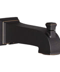 Town Square S Slip On Diverter Tub Spout Brushed Nickel Finish Premium Metal Construction Durable No Fuss Easy Snap On Installation