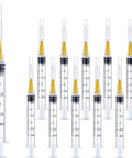 3Cc Lab Syringes With 25 Gauge 5/8 Inch Needle Sterile Individually Sealed Packs For Fluid Dispensing, set of 15 syringes