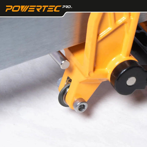 Pro Grade 22 Mm Tungsten Carbide Scoring Wheel With Black Titanium Coating For Manual Tile Cutters view of yellow base with wheel attachment.