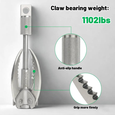 Folding Four Claw Grappling Hook Built Tough Stainless Steel For Outdoor Camping And Hiking With Heavy Duty Grip 1102 Pounds