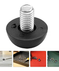 Adjustable M8 Furniture Leveling Feet Pads Set 10 Pack With Rubber And Iron Construction Non Slip Table Leg Sliders For Chairs And Sofas Easy Peasy Height Adjust Space Saving Durable Quiet Reliable Support close-up