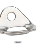 Close-up of Two Pack 316 Stainless Steel Anchor Plates For Rock Climbing 25KN Load Capacity With M10 Hole