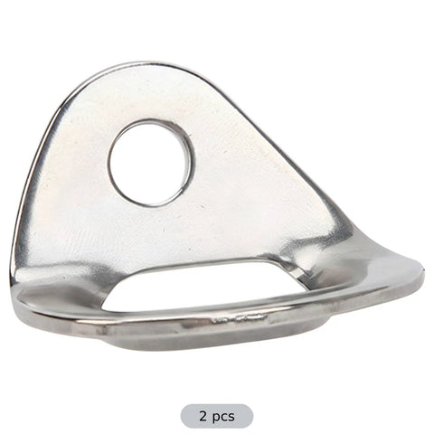 Close-up of Two Pack 316 Stainless Steel Anchor Plates For Rock Climbing 25KN Load Capacity With M10 Hole