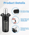 Heavy Duty Cabinet Door Repair Pins Ten Pack Spring Loaded Damper Replacement Hardware For Furniture Shelf Brackets Fixing Wobbly Doors showing details of anti-slip design and spring mechanism.