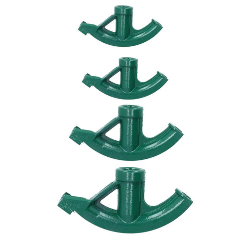 Heavy Duty 3/4 Inch Pipe Bender For Aluminum Alloy And Electric Wire Bending, green cast iron bending attachments in various sizes.