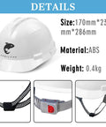 Customizable Safety Hard Hat With Personalized Logo For Construction And Work, Blue Protective Helmet With Four Sides Of Branding