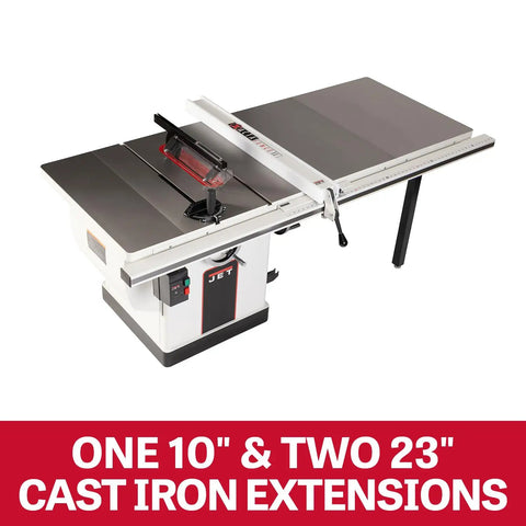 12 Inch Xacta Cabinet Table Saw With 5HP 1PH Power, Riving Knife For Kickback Reduction, 80 Inch Solid Cast Iron Work Surface, Poly V-Belt Drive For Smooth Cuts, Dust Collection Shroud, Integrated Arbor, Built Like A Beast Workhorse