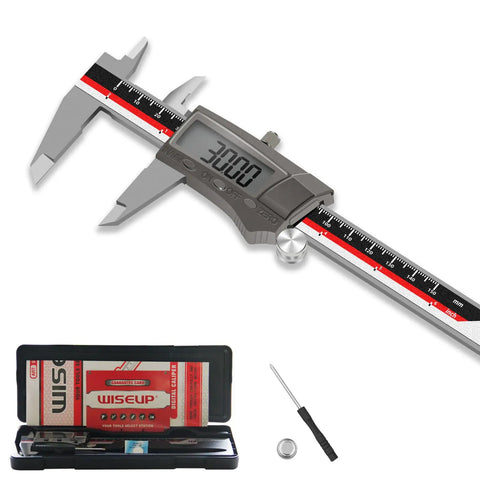 Pro Grade Digital Caliper With Stainless Steel Body Waterproof Dustproof 6 Inch 150 mm Vernier Caliper Large LCD Screen Extreme Accuracy