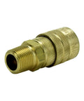 3/8 Inch MNPT M Style Quick Change Coupler For Air Tools, Handles Up To 300 PSI, Delivers About 40 SCFM, Brass Body, USA Made