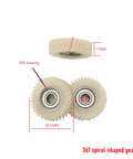 Three Piece 38.5x11mm Spiral Bevel Gear Set For 36 Tooth E Bike Hub Motors, Replacement Planetary Gears For Bafang Compatible