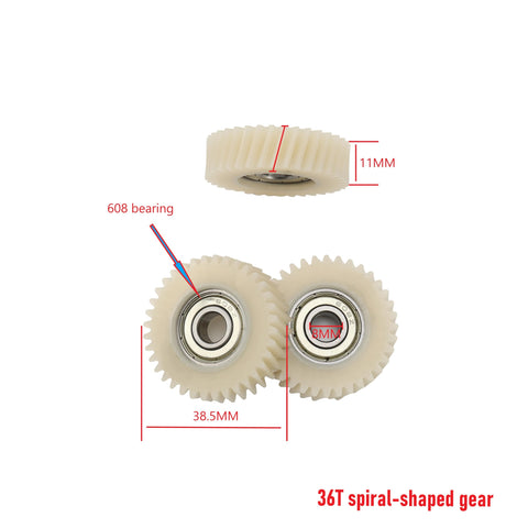 Three Piece 38.5x11mm Spiral Bevel Gear Set For 36 Tooth E Bike Hub Motors, Replacement Planetary Gears For Bafang Compatible
