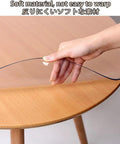 Heavy Duty Pvc Floor Protector Mat For Rolling Chairs With Slick Glide No Stress Hardwood Guard Scratch Resistant Vinyl Cover Keeps Your Floors Looking Fresh Daily on a wooden table surface.