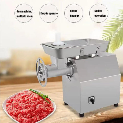 Stainless Steel Meat Grinder 1500W With Reverse Function Grind Like A Pro Versatile Sausage Mincing Machine for Home Kitchen
