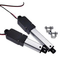 Heavy Duty 12V Electric Linear Actuator With 30N 60N Or 100N Thrust, 30mm Or 50mm Stroke, Quiet Geared DC Motor, Short Circuit Protected, Built To Last, Compact Durable Unit For Home Automation, Furniture Lifts And Medical Equipment, with mounting brackets