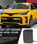 Toyota C HR Front Left Bumper Tow Hook Cover Cap Unpainted Exact Fit For 2020 2021 2022 2.0L L4 Gas with yellow C-HR