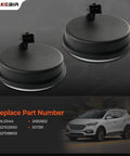 Two Pack Rear ABS Wheel Speed Sensors Left And Right Side with connectors for Hyundai Santa Fe and Kia Sorento.