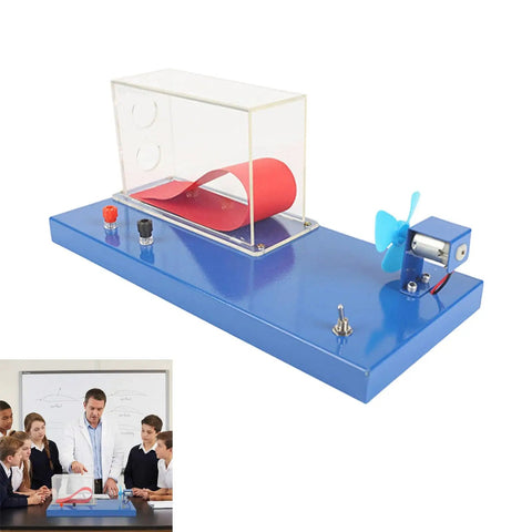 Portable Wind Tunnel Lab Kit For Wing Lift Experiments Hands On Aircraft Aerodynamics Model With Blower And Stable Metal Stand