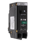 15 Amp Arc Fault Circuit Breaker AFCI Single Pole Plug On Neutral 120V AC 10kAIC UL Listed Home Electrical Safety Upgrade for Circuits and Outlets Today. Eaton BR 15A breaker front view with test button