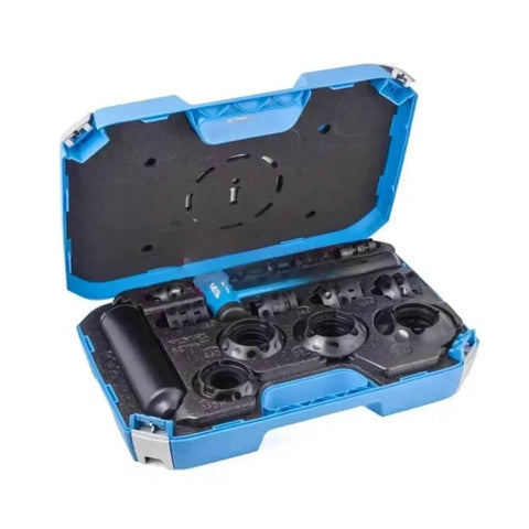Pro Grade Bearing Installing Tool Kit For 10 To 55 Mm Bore Size, Compatible With SKF TMFT36, shown with case open