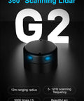 G2 Lidar Range Finder Sensor Module 12 Meter Range With 5K Hz Ranging Frequency For Indoor Use, 360 Degree Scanning, Ultra Lightweight 189g