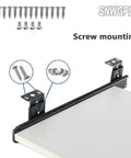 14 Inch Heavy Duty Drawer Slides With Ball Bearing Telescopic Rails, Silent Smooth Operation, Two Stage Pull Out, 40kg Load, Steel Anti Rust Coating, Closed 350mm, Extended 570mm, 35mm Wide screw mounting bracket with hardware