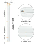 White Plastic Drawer Slides With Mounting Screws Side Mounted Furniture Runners For Cabinet Wardrobe Dresser Slick Glide No Sweat Install Standard Size Wood Box Fix dimensions and details