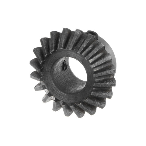 Two Piece Bevel Gear Set For Pro DIYers 1 To 1 1.5 Module 20 Teeth 12mm Shaft Hole 90 Degree Steering Gear Made From 45 Steel With M5 Fixing Holes For Precise Mechanical Rotation And DIY Projects