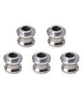 Five Piece Rock Solid Zero Point Pull Stud Kit For CNC Workholding And Mill Alignments Crafted From Heavy Duty Stainless Steel.