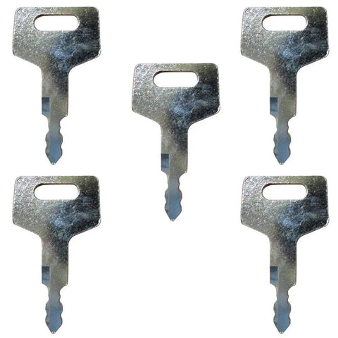 5 keys from 10 Key Set For Gehl Models Replaces 17001-00019 180845 H806 Interchangeable OEM Replacement Keys Aftermarket Tooling