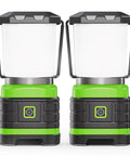 Two LED Camping Lantern Battery Powered Lights Portable Lanterns For Emergency Power Outages Hurricanes Outdoor Hiking