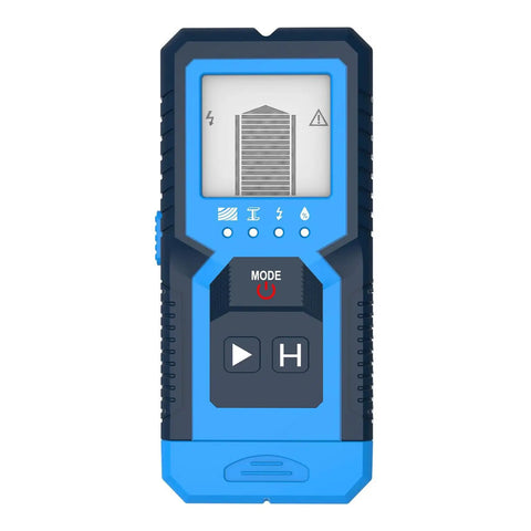 Aumotop MultiMode Stud Finder for Pro and DIY Tasks (4 in 1) with LCD display and mode buttons, designed for accurate detection.