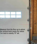 Installed Built To Last Heavy Duty Garage Door Vertical Track Rails 76 Inch Or 88 Inch Lengths Sold In Pairs Fits 7 Foot Doors