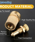 Pneumatic Exhaust Muffler With One Eighth Inch NPT Brass Heavy Duty Flow Control Silencer shown with detailed brass material