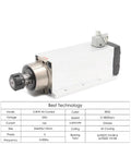 Killer Rig 3.5Kw Air Cooled Cnc Router Spindle Motor With Er25 Chuck and Four Precision Ceramic Ball Bearings for smooth high speed runs. Air cooled design.