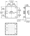 Diagram showing dimensions and layout of a 10 Pack Top Shelf Isolated Dcdc Step Up Voltage Regulator Board.