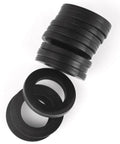 40 Piece Garden Hose Washer Set With Durable Silicone O Rings And Abrasion Resistant Gasket Washers For Leakproof No Drip Connections On Standard Three Quarter Inch Hose Fittings, weatherproof black silicone washers and O-rings