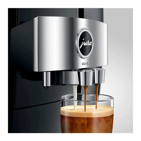 Top Shelf Fully Automatic Commercial Coffee Station Featuring Six Point Seven Inch Touchscreen Interface thirty five drink recipes aroma selection tech fresh ground brewing and sleek diamond black frame for any real deal barista hustler dispensing coffee.
