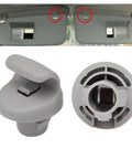 Car Sun Visor Clip Retainer Hook Set Two Pack Gray Durable Plastic Visor Clip For Nissan 350Z Frontier Versa Note Infiniti