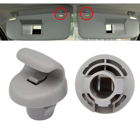 Car Sun Visor Clip Retainer Hook Set Two Pack Gray Durable Plastic Visor Clip For Nissan 350Z Frontier Versa Note Infiniti