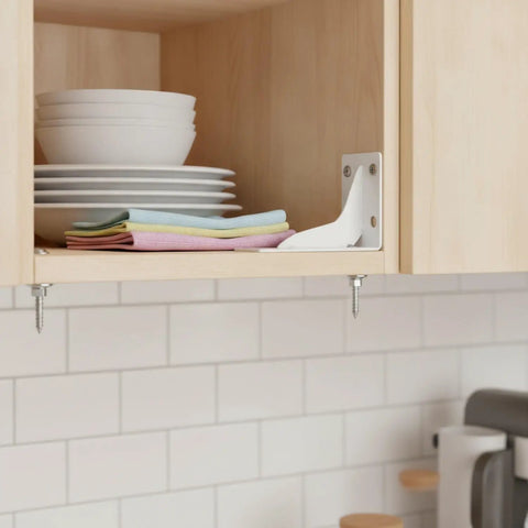 Heavy Duty L Bracket Shelf Support For Corner Reinforcement And Furniture Stability Quick Install Rock Solid Cold Rolled Steel