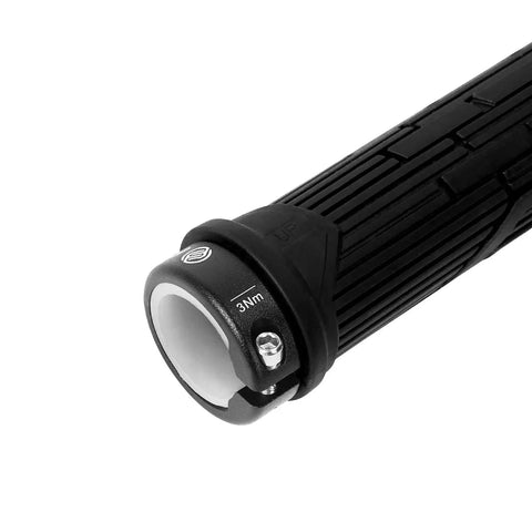 Black Single Lock On Mountain Bike Grips For All Mountain And Enduro Rides Soft Grippy Cushy Cushioned Non Slip Grip Handles
