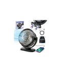 Magnetic Cruise Approved Travel Fan With 12000mAh Battery, 3 Speeds, Timer, LED Lights, Power Output, Bottom Hook, Portable