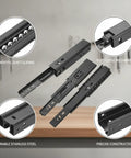 Stainless Steel Soft Close Drawer Slides For Kitchen Cabinets And Wardrobes Built To Last Full Extension Quiet Heavy Duty Glides