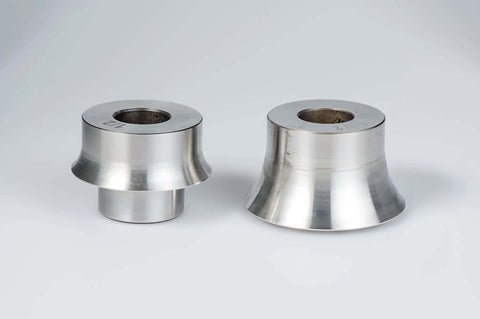 Bead Roller Pro Grade Radius Die Set for Metalworking, 4 Piece Round Over Dies in Cr12 Steel, two dies with smooth edges