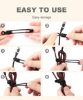 Silicone Cable Organizer Ties For Quick Bundling And Tidy Wires, demonstrating flexible use for cords and cables.
