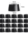80 Piece Rubber Feet Set For Cutting Boards And Furniture Non Slip Floor Protectors Anti Vibration Bumpers dimensions shown