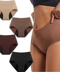 Game Changing Leakproof Incontinence Underwear Featuring Washable Cotton Briefs With Heavy Duty Absorbent Core And Waterproof Backing for solid bladder protection, displayed in four color options.