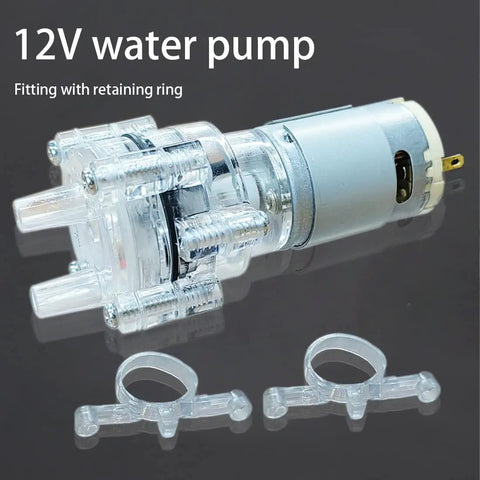 Compact Self Priming Diaphragm Pump 6V to 12V Micro Water Pump For Home Office Diy Projects Quiet Under 6W