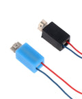 Pack Of 20 Mini Vibration Motors 4x8mm DC 2.5 4V 3500 RPM Tiny Cell Phone Vibe Motors For DIY Electronics Projects; blue and black motors.